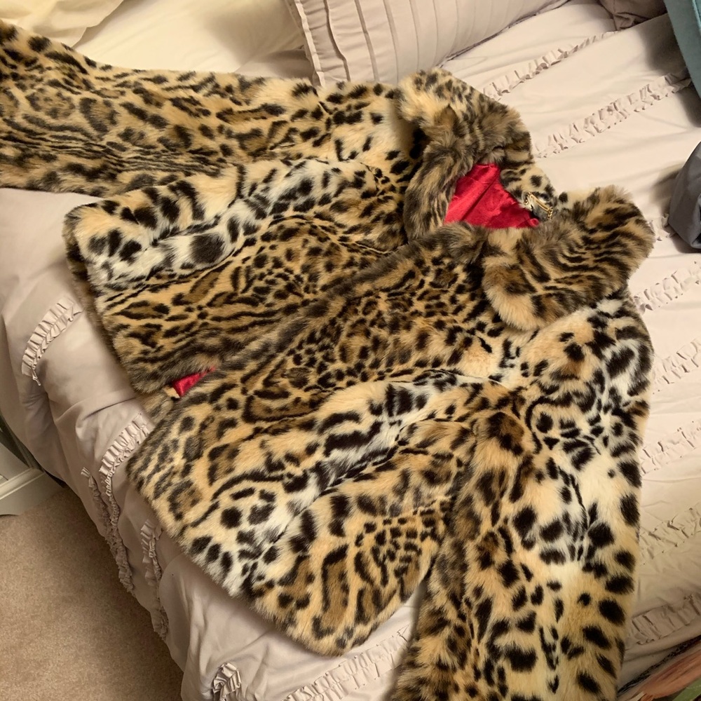 Faux fur coat